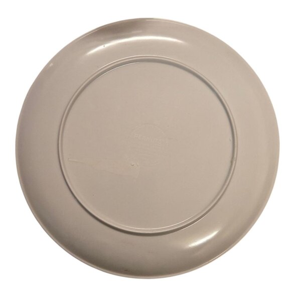 Peanuts Snoopy and Woodstock Christmas Plate Blue 8 Inch Plastic Gibson 2010 - Picture 8 of 9